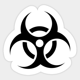 Biohazard Black Sticker